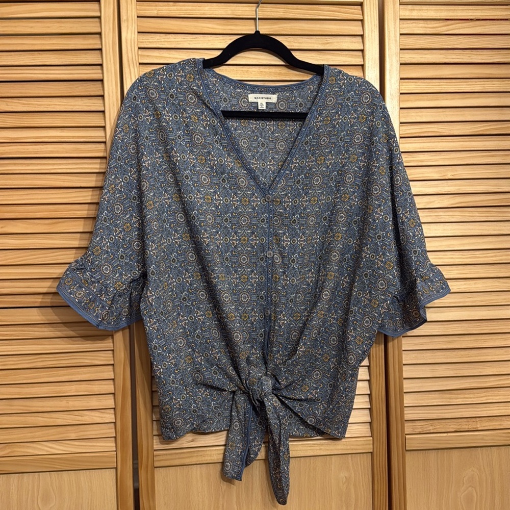 Max Studio Floral Blouse